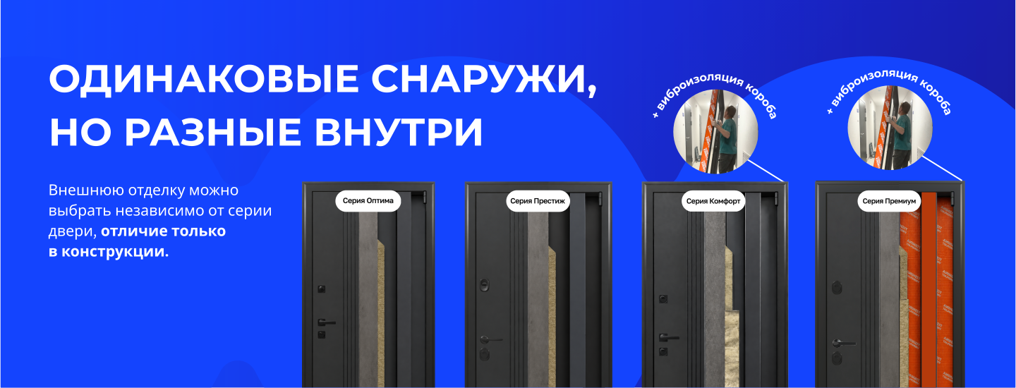 Одинаковые снаружи, но разные внутри: сравнение конструкции серий Оптима, Престиж, Комфорт и Премиум